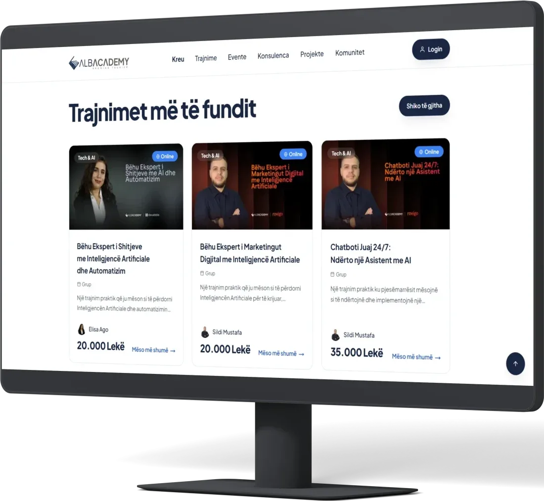 AlbAcademy website